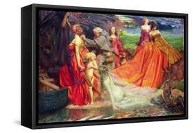 Now Is the Pilgrim Year Fair Autumn's Charge, 1904-John Byam Liston Shaw-Framed Stretched Canvas
