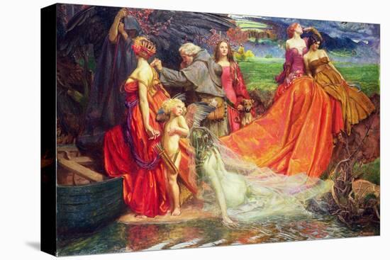 Now Is the Pilgrim Year Fair Autumn's Charge, 1904-John Byam Liston Shaw-Stretched Canvas