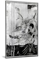 Now King Arthur Saw the Questing Beast and Thereof Had Great Marvel, from 'Le Morte D'Arthur'-Aubrey Beardsley-Mounted Giclee Print