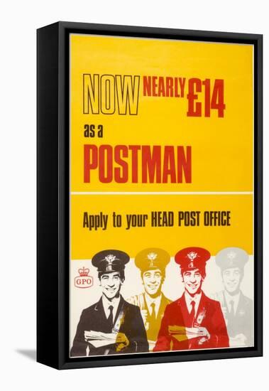 Now Nearly £14 as a Postman-null-Framed Stretched Canvas