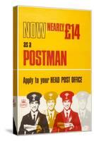 Now Nearly £14 as a Postman-null-Stretched Canvas