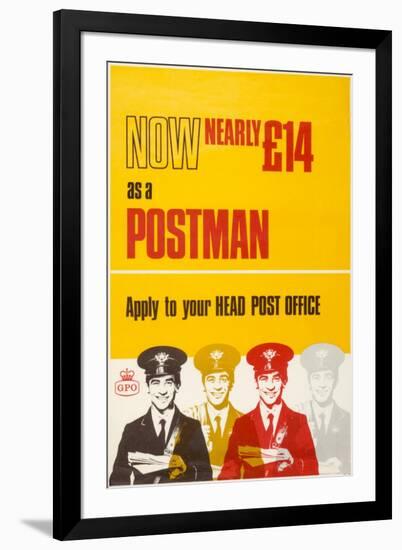 Now Nearly £14 as a Postman-null-Framed Art Print