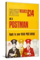 Now Nearly £14 as a Postman-null-Stretched Canvas