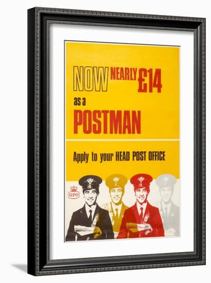 Now Nearly £14 as a Postman-null-Framed Art Print