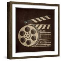 Now Showing Slate and Reel-Gina Ritter-Framed Art Print