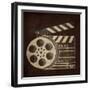 Now Showing Slate and Reel-Gina Ritter-Framed Art Print