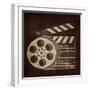 Now Showing Slate and Reel-Gina Ritter-Framed Art Print