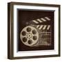 Now Showing Slate and Reel-Gina Ritter-Framed Art Print