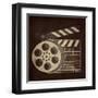 Now Showing Slate and Reel-Gina Ritter-Framed Art Print