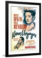 Now, Voyager, Bette Davis, Bette Davis, Paul Henreid on Midget Window Card, 1942-null-Framed Art Print
