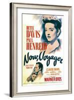 Now, Voyager, Bette Davis, Bette Davis, Paul Henreid on Midget Window Card, 1942-null-Framed Art Print