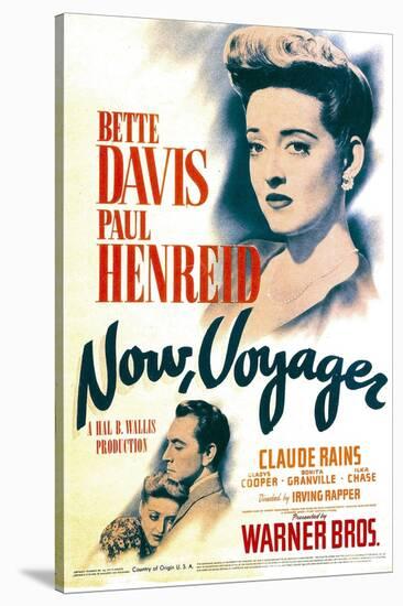 Now, Voyager, Bette Davis, Bette Davis, Paul Henreid on Midget Window Card, 1942-null-Stretched Canvas