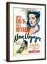 Now, Voyager, Bette Davis, Bette Davis, Paul Henreid on Midget Window Card, 1942-null-Framed Art Print