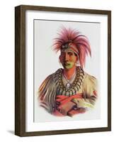 Nowaykesugga, an Otto, Illustration from 'The Indian Tribes of North America, Vol.3', by Thomas…-Charles Bird King-Framed Giclee Print