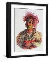 Nowaykesugga, an Otto, Illustration from 'The Indian Tribes of North America, Vol.3', by Thomas…-Charles Bird King-Framed Giclee Print