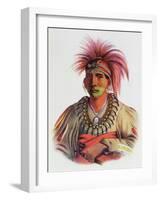 Nowaykesugga, an Otto, Illustration from 'The Indian Tribes of North America, Vol.3', by Thomas…-Charles Bird King-Framed Giclee Print