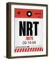 NRT Tokyo Luggage Tag 1-NaxArt-Framed Art Print