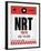 NRT Tokyo Luggage Tag 1-NaxArt-Framed Art Print