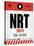 NRT Tokyo Luggage Tag 1-NaxArt-Stretched Canvas