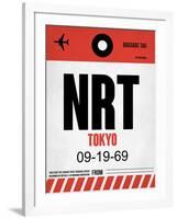 NRT Tokyo Luggage Tag 1-NaxArt-Framed Art Print