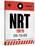 NRT Tokyo Luggage Tag 1-NaxArt-Stretched Canvas