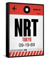 NRT Tokyo Luggage Tag 1-NaxArt-Framed Stretched Canvas