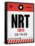 NRT Tokyo Luggage Tag 1-NaxArt-Framed Stretched Canvas