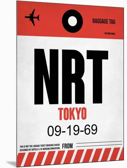 NRT Tokyo Luggage Tag 1-NaxArt-Mounted Art Print