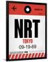 NRT Tokyo Luggage Tag 1-NaxArt-Framed Art Print