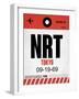 NRT Tokyo Luggage Tag 1-NaxArt-Framed Art Print