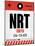 NRT Tokyo Luggage Tag 1-NaxArt-Mounted Art Print