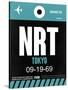 NRT Tokyo Luggage Tag 2-NaxArt-Stretched Canvas