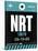 NRT Tokyo Luggage Tag 2-NaxArt-Stretched Canvas