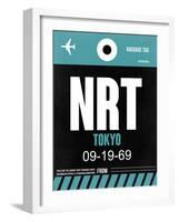 NRT Tokyo Luggage Tag 2-NaxArt-Framed Art Print