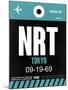 NRT Tokyo Luggage Tag 2-NaxArt-Mounted Art Print