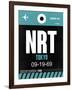 NRT Tokyo Luggage Tag 2-NaxArt-Framed Art Print