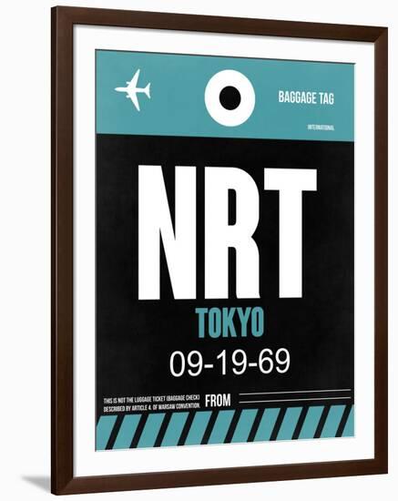 NRT Tokyo Luggage Tag 2-NaxArt-Framed Art Print