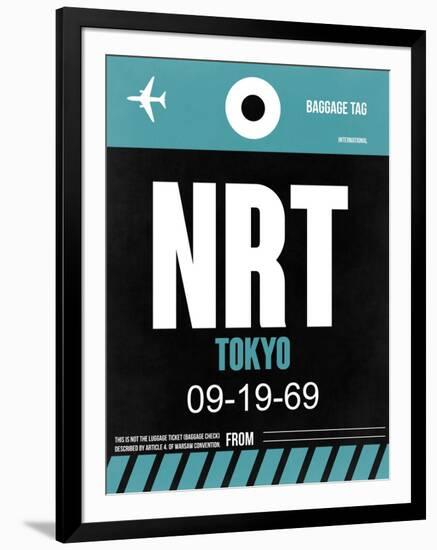 NRT Tokyo Luggage Tag 2-NaxArt-Framed Art Print