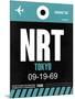 NRT Tokyo Luggage Tag 2-NaxArt-Mounted Art Print
