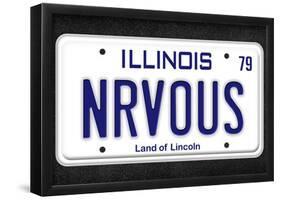 NRVOUS License Plate Movie Poster-null-Framed Poster