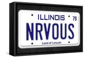 NRVOUS License Plate Movie Poster-null-Framed Stretched Canvas