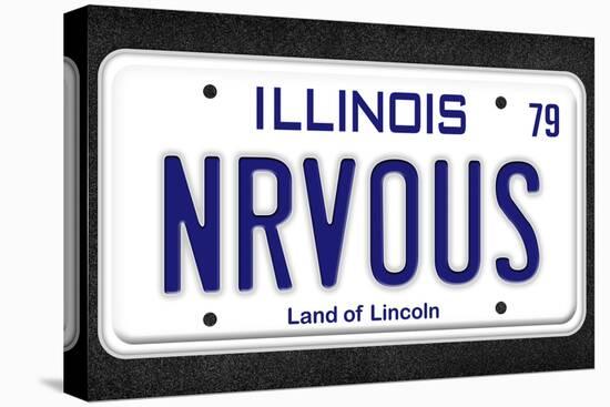 NRVOUS License Plate Movie Poster-null-Stretched Canvas