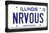 NRVOUS License Plate Movie Poster-null-Stretched Canvas