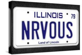 NRVOUS License Plate Movie Poster-null-Stretched Canvas