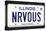 NRVOUS License Plate Movie Poster-null-Stretched Canvas