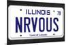 NRVOUS License Plate Movie Poster-null-Mounted Poster