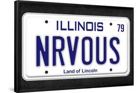 NRVOUS License Plate Movie Poster-null-Framed Poster