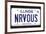 NRVOUS License Plate Movie Poster-null-Framed Poster