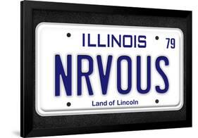 NRVOUS License Plate Movie Poster-null-Framed Poster