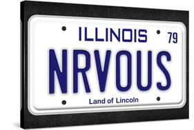 NRVOUS License Plate Movie Poster-null-Stretched Canvas